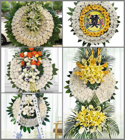 北京顺义区李桥镇北庄头村花圈速递